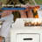 Outdoor Propane Fire Pit Table, Weatherproof Square Propane Gas Fire Table - Adjustable Flame