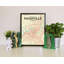 Nashville City Map - No Frame Print-1494416383