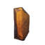 Kartta Glass Sculpture 5.91" x 12.99" Copper/Orange