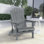Chaise Adirondack pliante en plastique Henninger