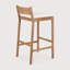 Jack outdoor bar stool - teak - Natural fabric-1806881723