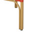 Extérieur et aluminium français, rouge, siège de 29,5 po, rouille, jardin et partie de 2 pour utilisation, aluminium, preuve, caractéristique