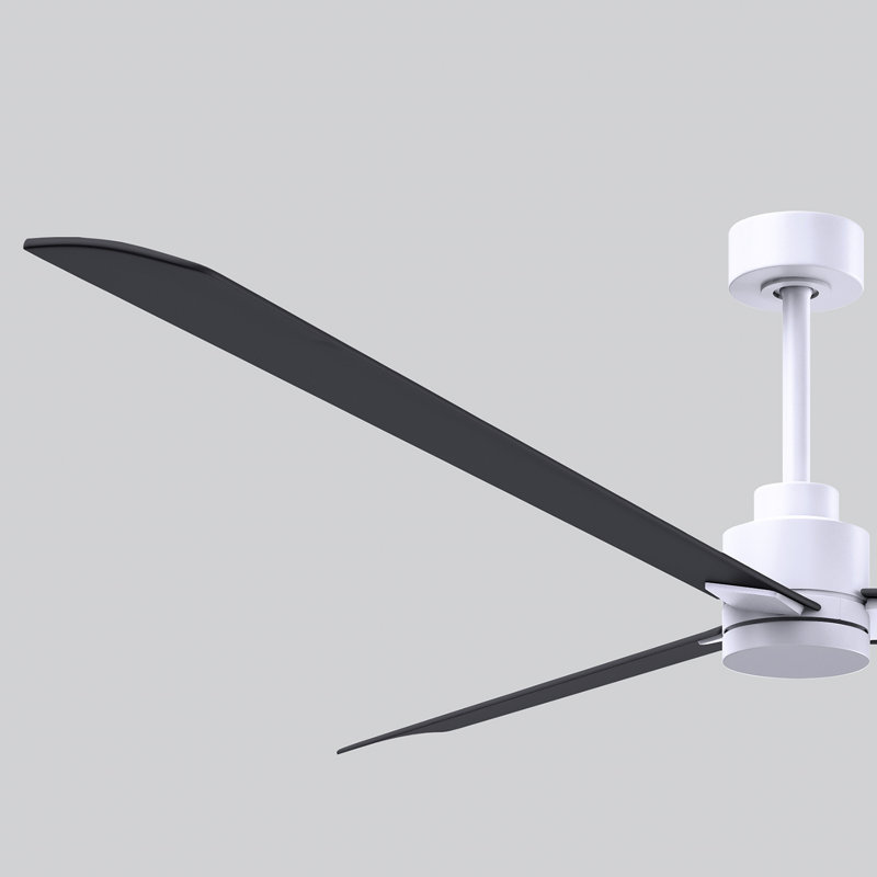 Alessandra 72'' Ceiling Fan, Matte White, Matte Black