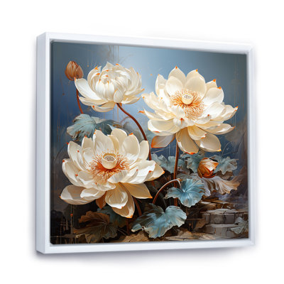 Lotus Bliss Unveilé III sur toile