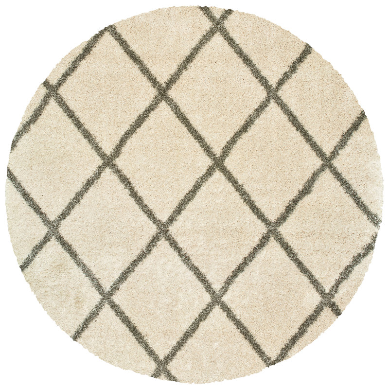 Sayer Geometric Indoor Rug, Round 7'10"