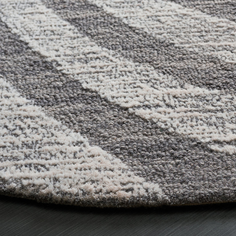 Novelty 201 80% Wool; 20% Cotton Spiral Rug, Round 5'