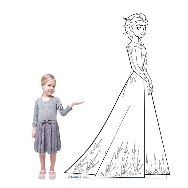 70'' Color Me Elsa Cardboard Standup from Frozen 2