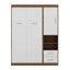 Lit escamotable simple avec armoire murale