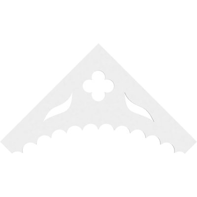 Wellington Signature Urethane Gable Pediment, Primed Tan