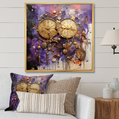 Purple And Yellow Timeless Collage IV - Classics Wall Art