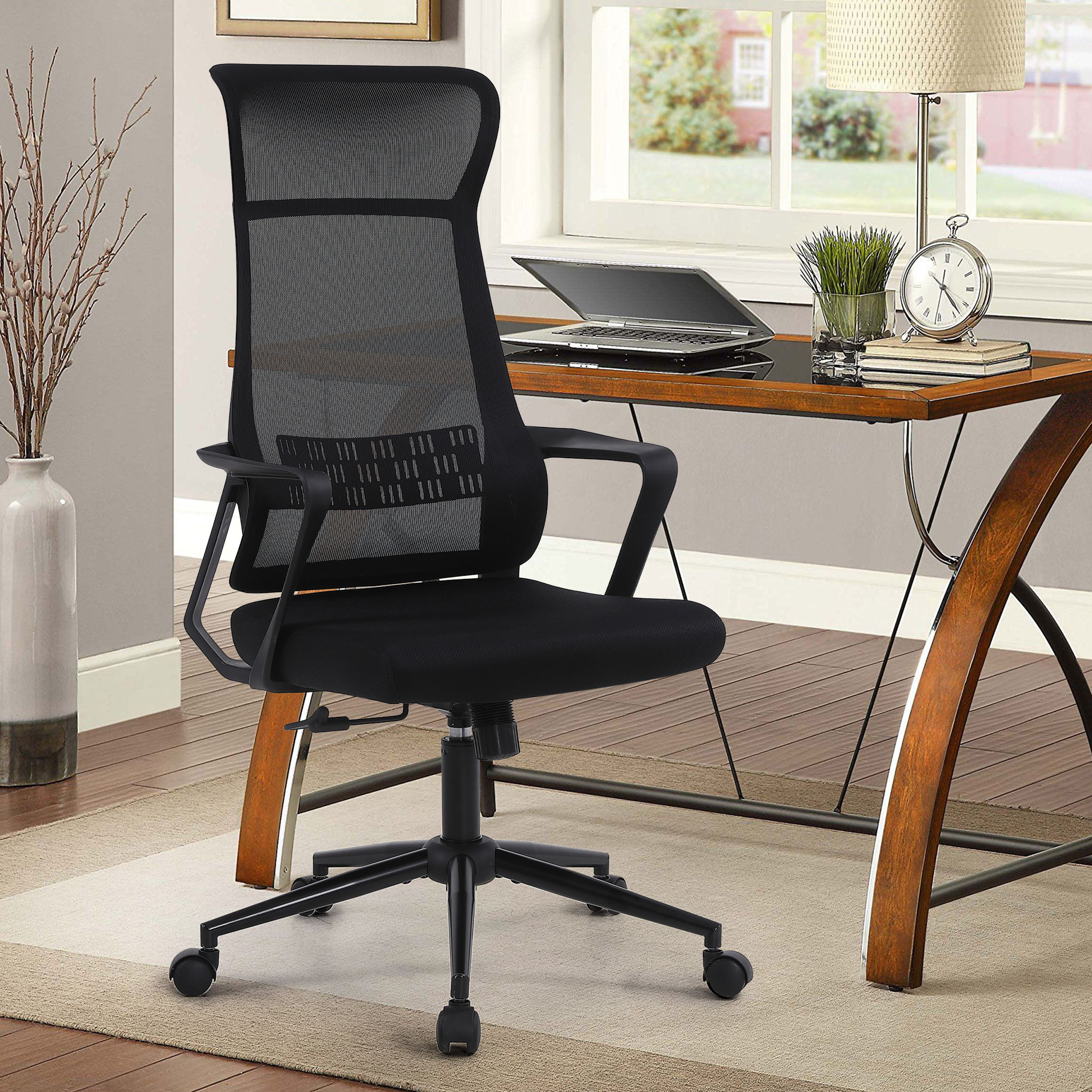 Hydle High Back Mesh Ergonomic Office Chair Swivel Desk Chair Computer Chair with 3D Adjustable Arms Inbox Zero