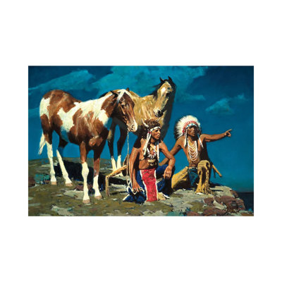 «High Desert Moon» par David Mann - peinture sur toile tendue