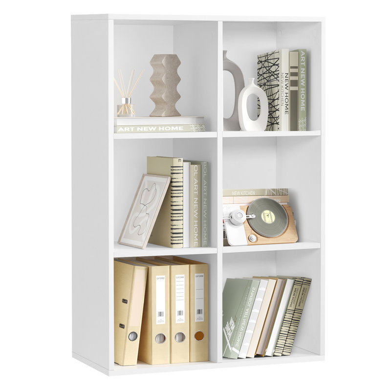 Bookcase, Bookshelf, Storage Shelf With 6 Compartments, Standing Shelf, Cube Shelf, For Living Room, Home Office, Dinning Room