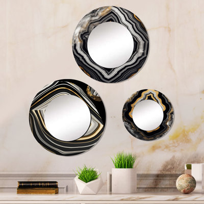 Ellersick Metal Round Mirror