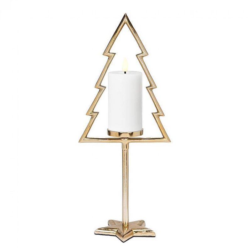 Porte-bougie colonne Gold Tree