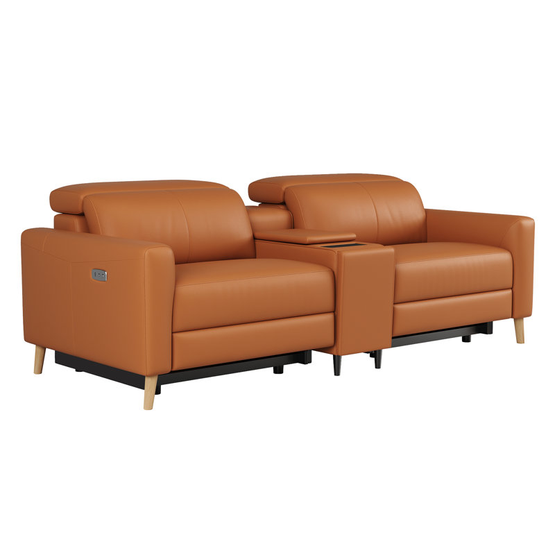 Causeuse en cuir fleur Tawanne