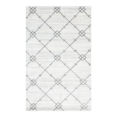 Jasper Moroccan Area Rug in Ivory