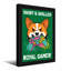 Animaux Corgi tenant une manette avec une expression fâchée-834147336-834147337-834147383