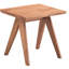 Table d'appoint en bois avec pieds en bois pour une étable moderne avec une forme rectangulaire