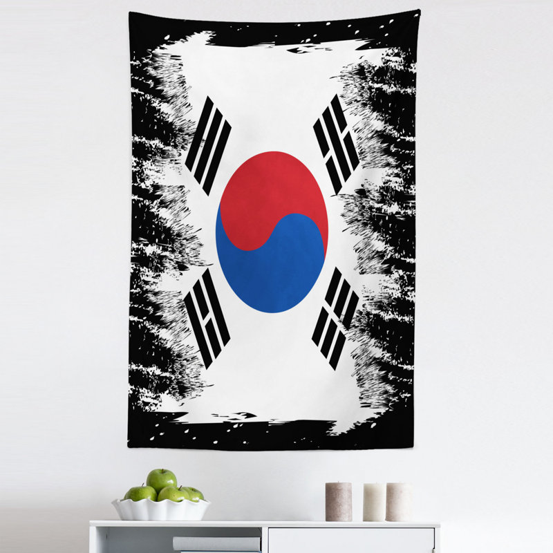 Korean Flag Tapestry, 114.3cm H x 76.2cm W