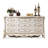 White Solid + Manufactured Wood Accent Cabinet-848696338