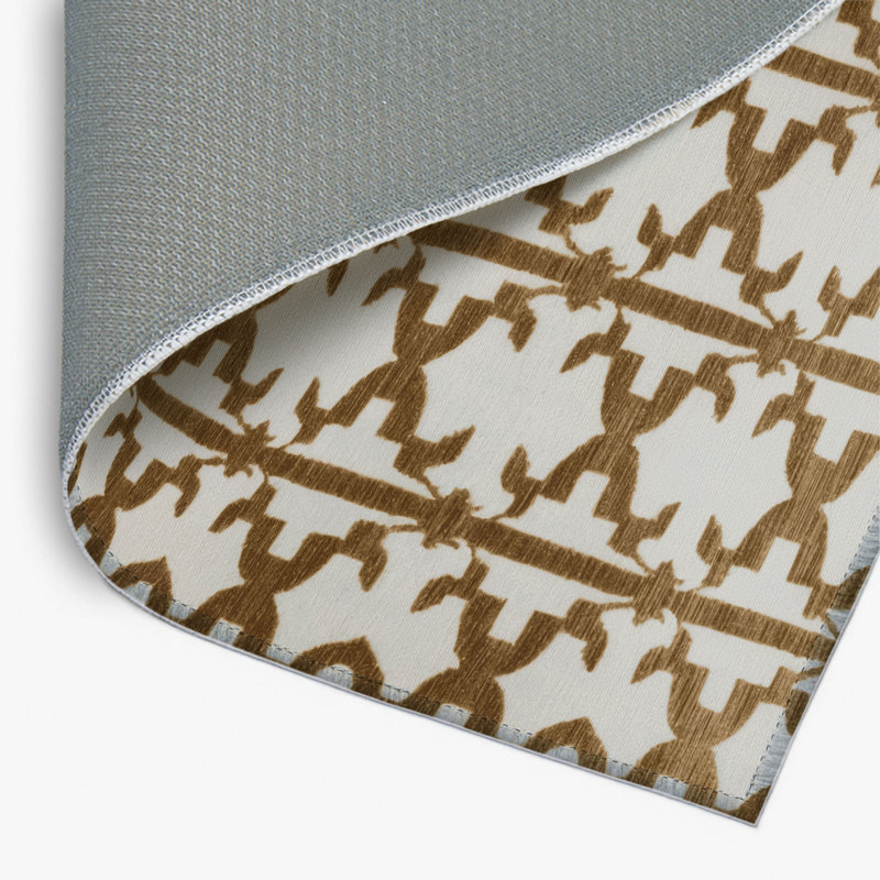 Tapis gris intérieur et extérieur Trellis, Rectangulaire 2 pi x 3 pi