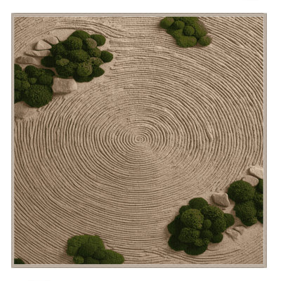 Tapis botanique brun lavable à la machine
