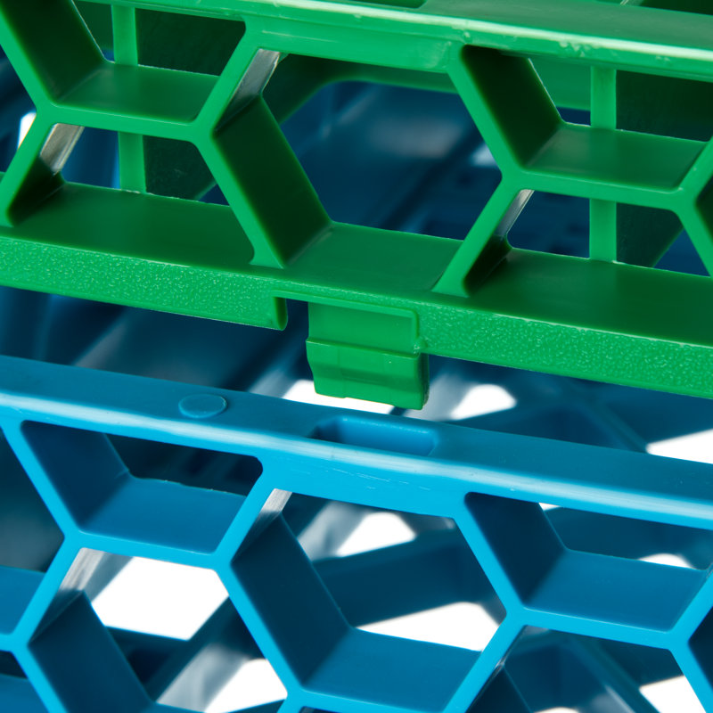 San Jamar Glass Rack, Green