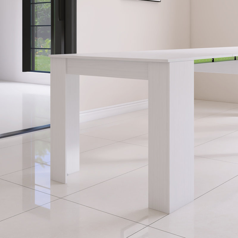 118.11" Multifunctional Extendable Rectangular Dining Table