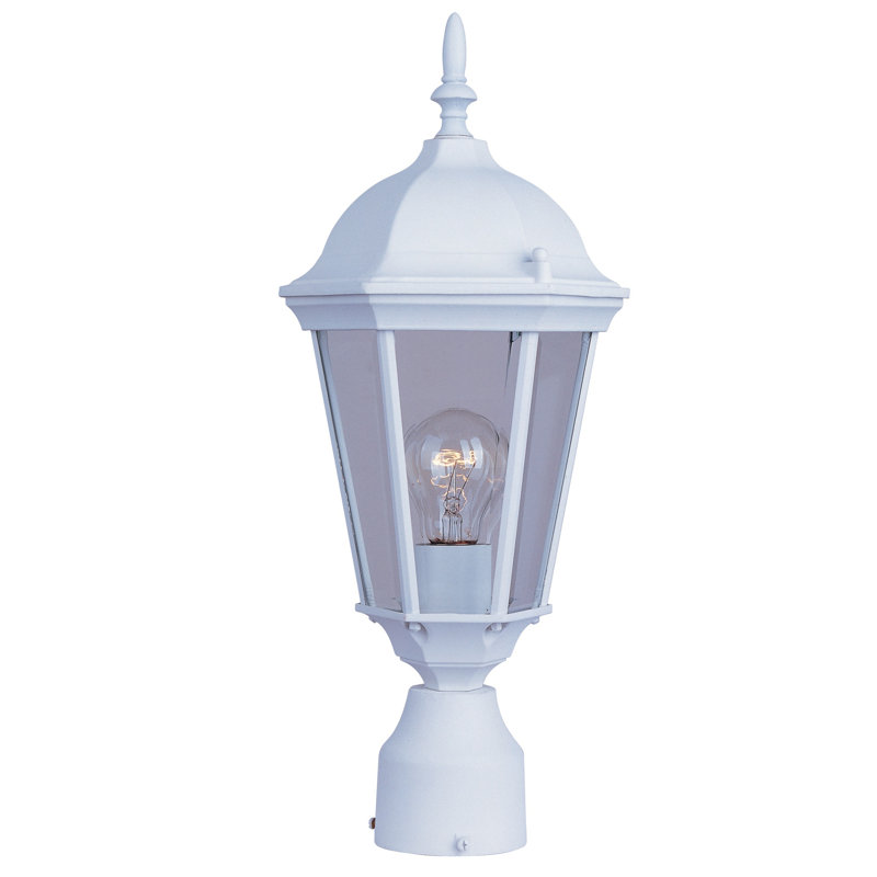 Tête de lanterne d'extérieur 1 lumière Treshawn, Blanc