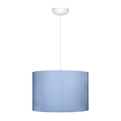 Hussey 1 - Light White Drum Pendant