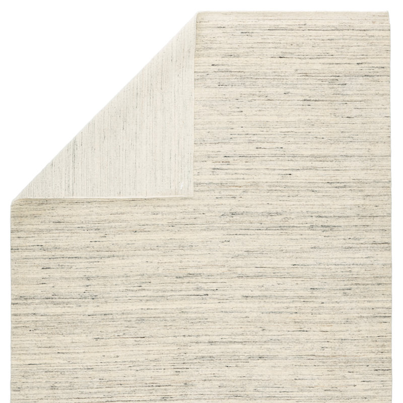 Blackledge Wool Area Rug in Cream, Rectangle 8' x 10'