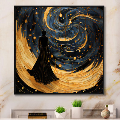 «Tachisme Woman Dreams 1 - Tachisme», art mural