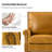 Wajeeh 33"W Mid-Century Modern Oil Wax Genuine Leather Accent Chair With Solid Wood Legs -1746451566