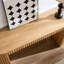 Console moderne avec tiroir - Table d'entrée à rayures verticales pour salon, couloir, vestibule ou bureau-147071448