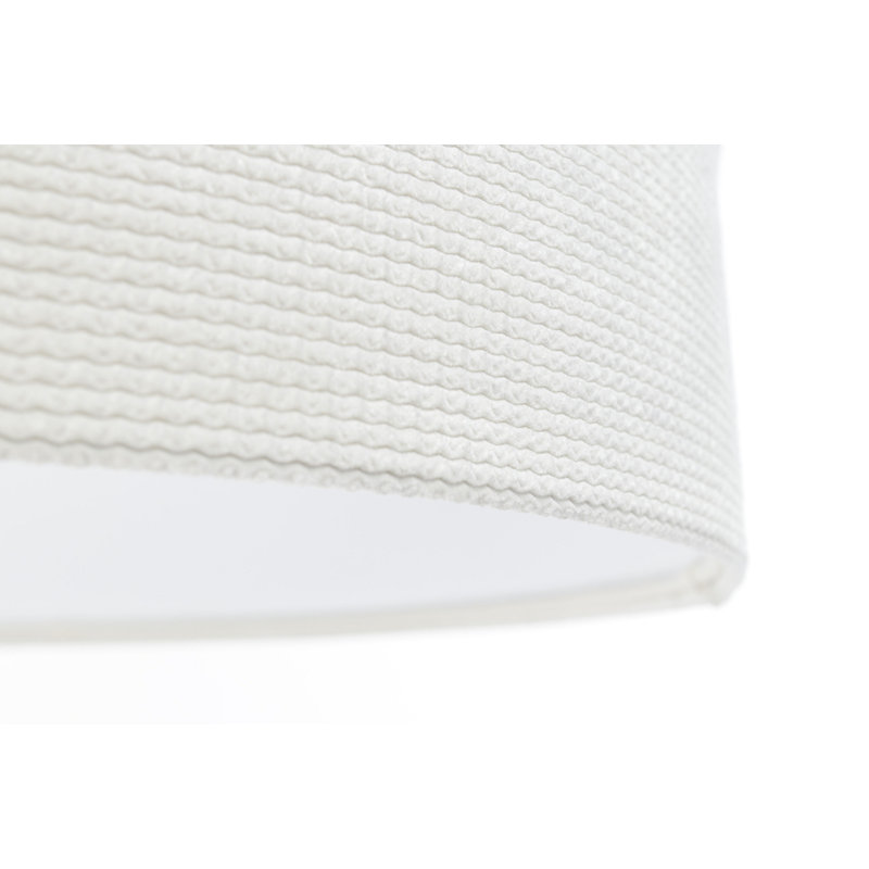 Roncy 1 - Light Drum Pendant, 102cm H x 40cm W x 40cm D, White