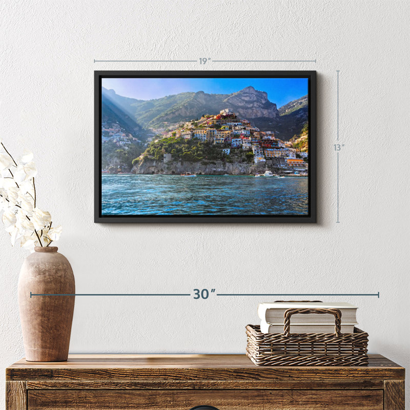 Places "Falaises de Positano", art mural, H 13 po x l 19 po