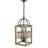 4 - Light Dimmable Lantern Square / Rectangle Chandelier