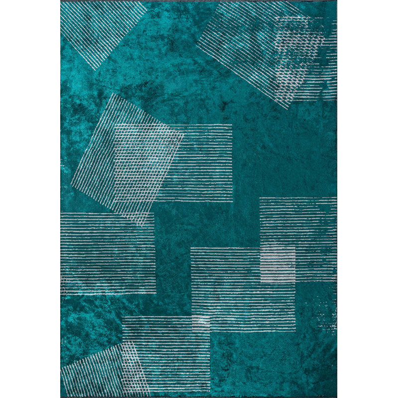 Amalina Geometric Hand Loom Indoor / Outdoor Area Rug, Rectangle 240 x 300cm