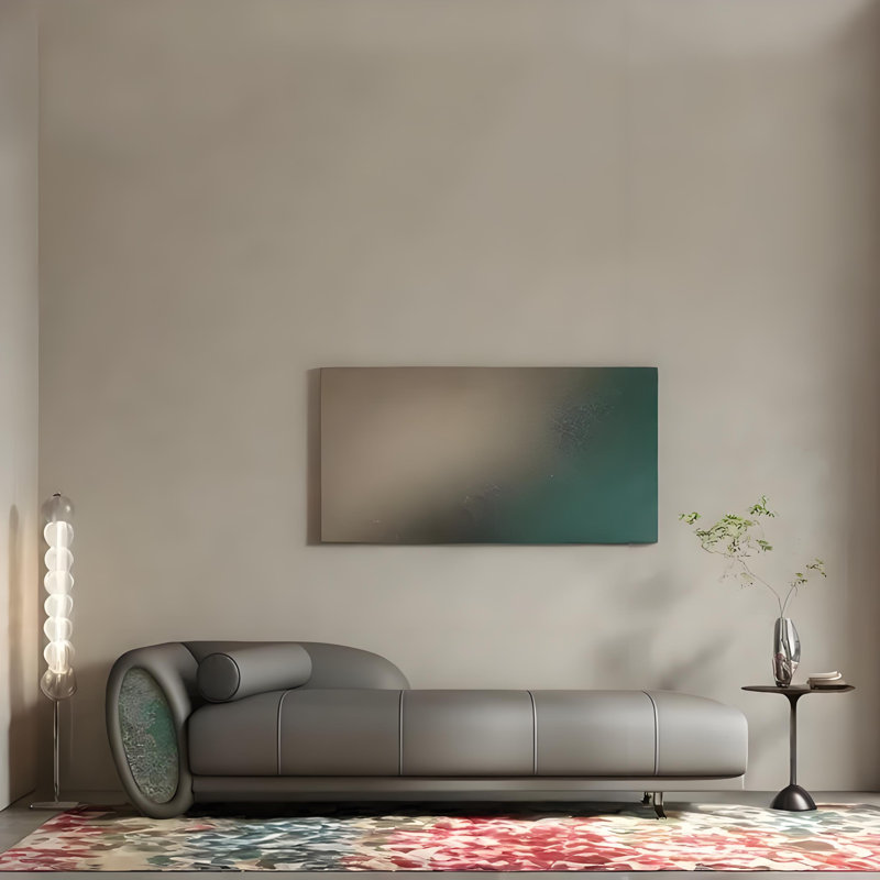 Chaise longue créative, confortable et décontractée, Orienté à gauche (vu de face), Gris
