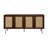  NTC Mossic Sideboard 3 - 4 Doors Natural Rattan Storage Cabinet, Buffet with Metal Legs, Boho Accent Cabinet for Living Room, Dining Room, and Entryway, Effortless Assembly-1051904518