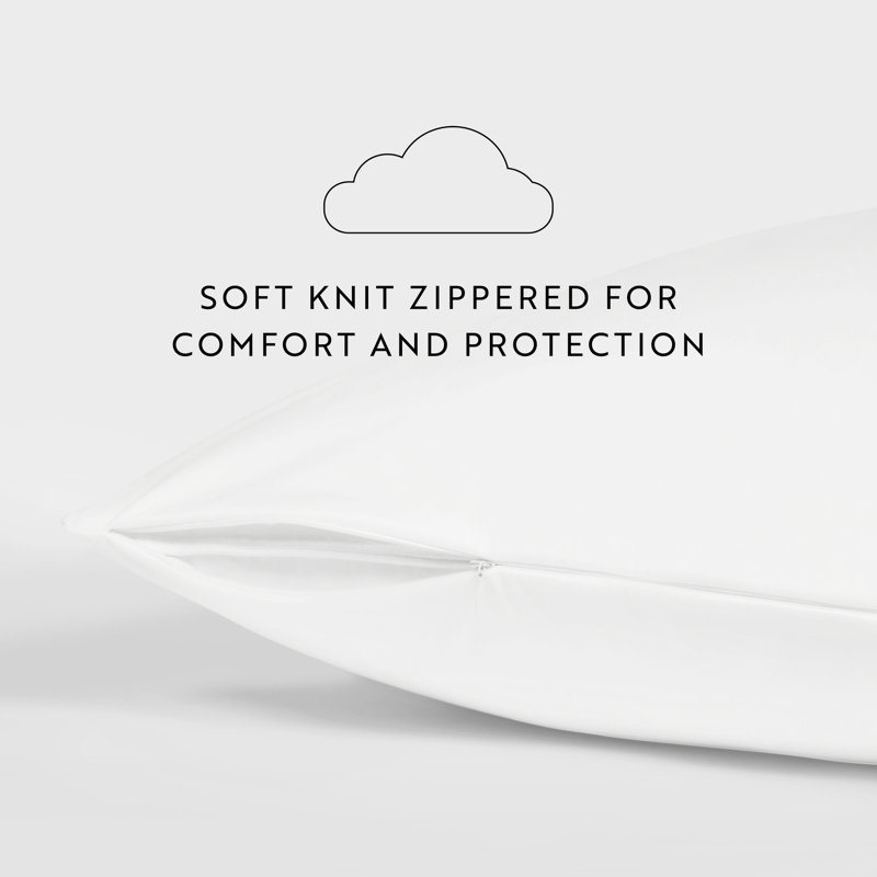 Pillow Protector 2-Pack - Waterproof & Hypoallergenic, Standard/Queen