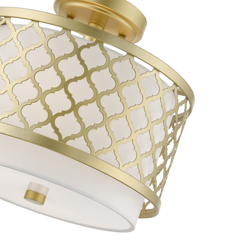 Kenrick Fabric Semi Flush Mount