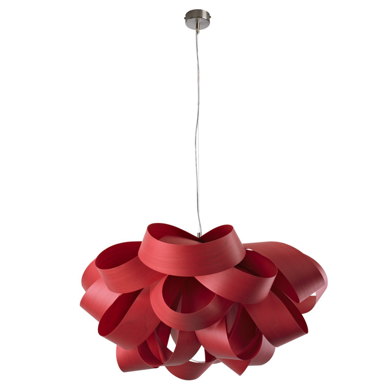 Agatha 1 - Light Pendant, Red, E26 Base, 14.6" H x 30" W x 30.7" D