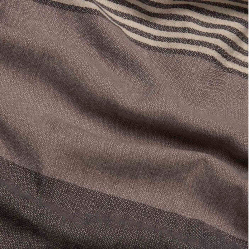 Serviette de plage Malkhas Luxury, Gris clair / Gris foncé