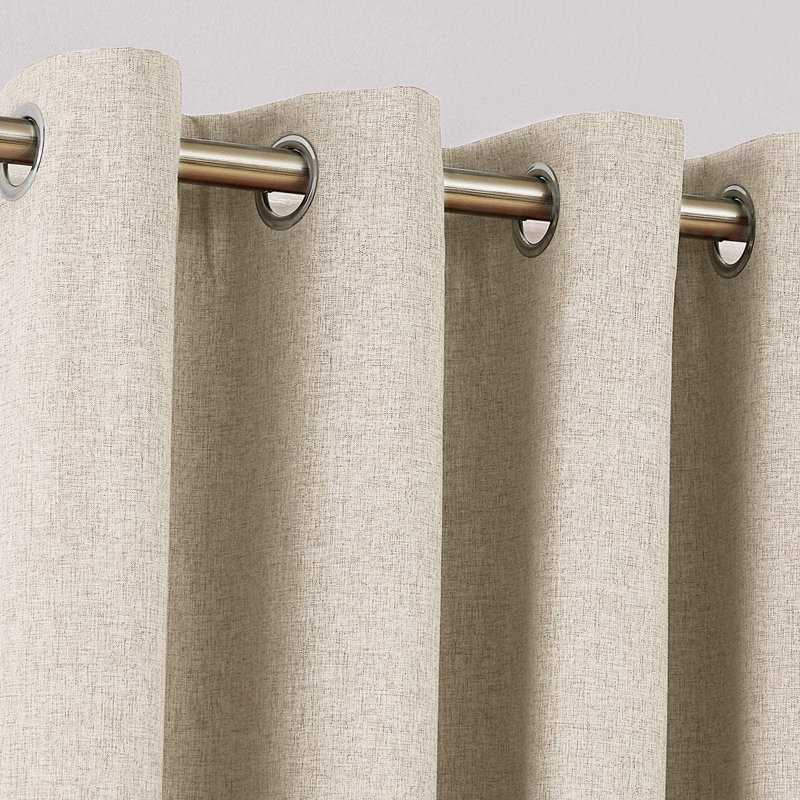 Alhamdi Blackout Curtain Pair, 117cm Width x 183cm Drop, Light Purple