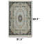 Tapis bleu clair Palace Bloom