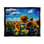 «Sunflower Field & Clouds Floater Frame» par Gina Kelly sur