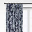 Alexandria Indigo Cotton Pinch Pleat Drapery Panel Set of 2-106126301