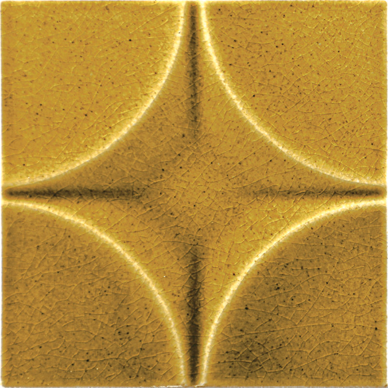 Daltile Contempee 4 x 4 Star Wall Tile (100 PCS Per Carton) (12.80 SQFT Per Carton), Marigold